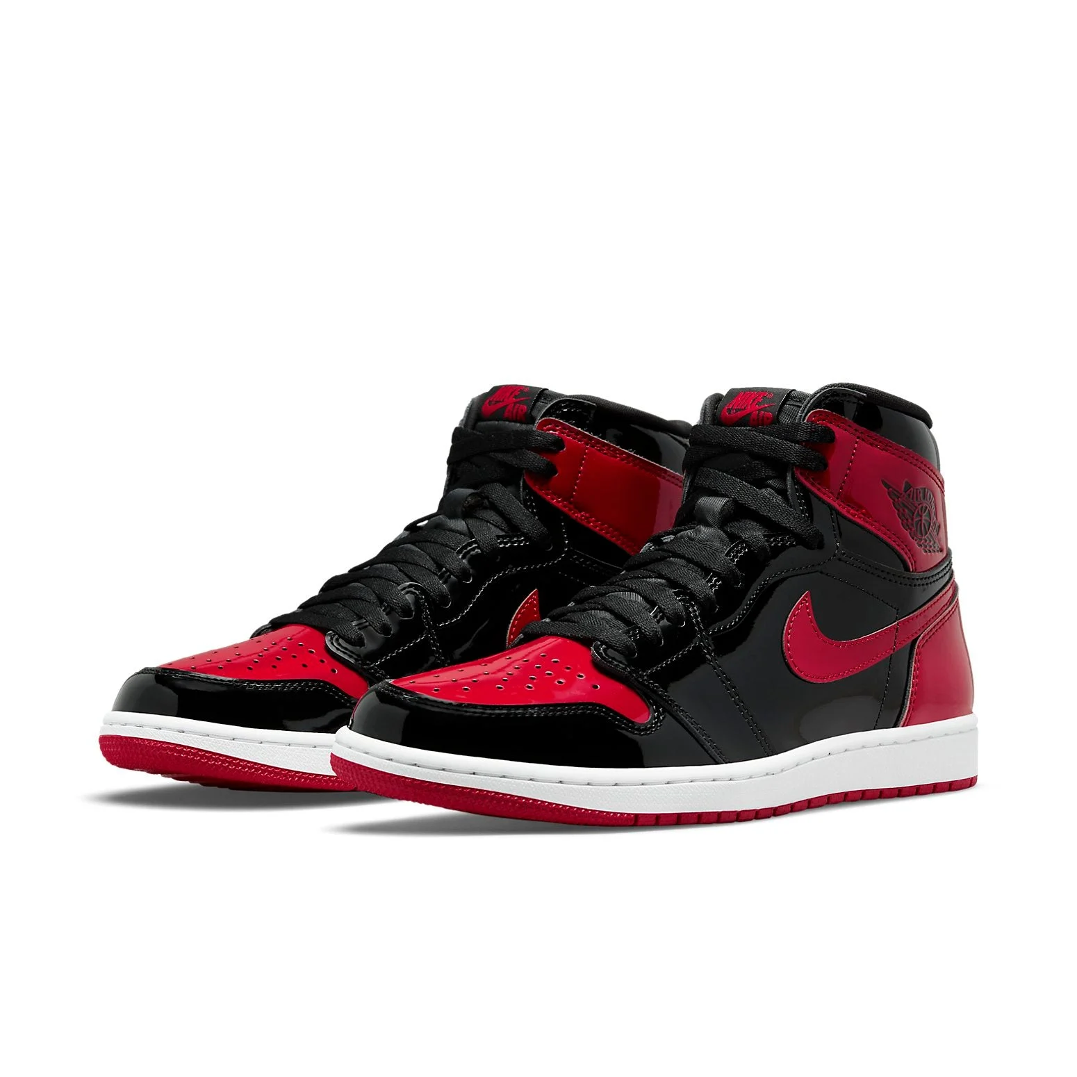 Alternative view of Air Jordan 1 Retro High OG ‘Patent Bred’ 555088-063