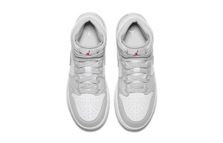 (GS) Air Jordan 1 Retro Mid ‘Grey Fog’ 555112-012 - 图片 3