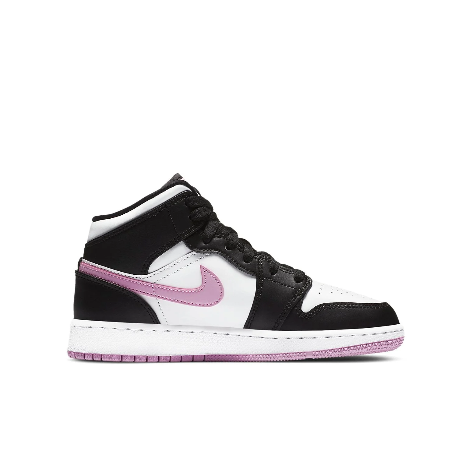 (GS) Air Jordan 1 Mid ‘White Light Arctic Pink’ 555112-103