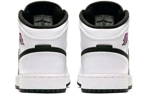 (GS) Air Jordan 1 Mid ‘Black Fuchsia Blast’ 555112-138 - 图片 3