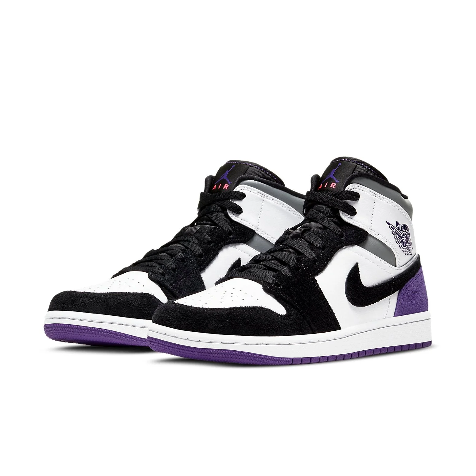 Alternative view of Air Jordan 1 Mid SE ‘Varsity Purple’ 852542-105