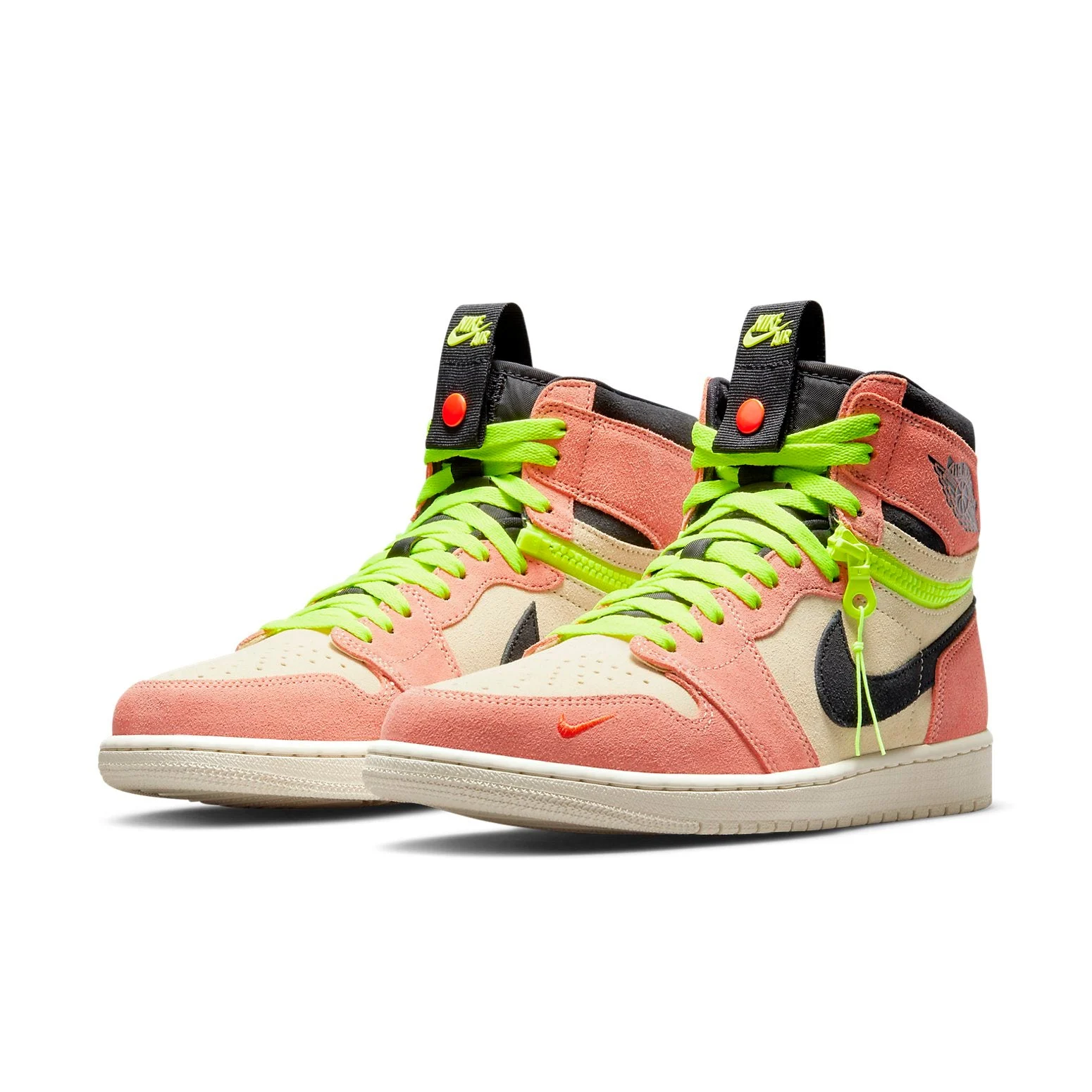 Alternative view of Air Jordan 1 High Switch ‘Pink Volt’ CW6576-800