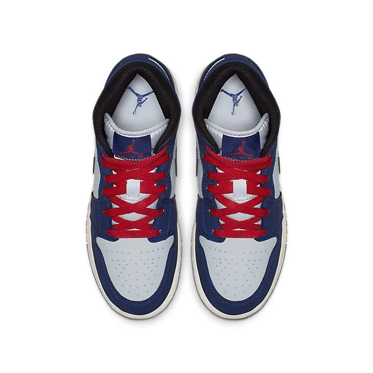 Alternative view of (GS) Air Jordan 1 Mid SE ‘Deep Royal’ BQ6931-400
