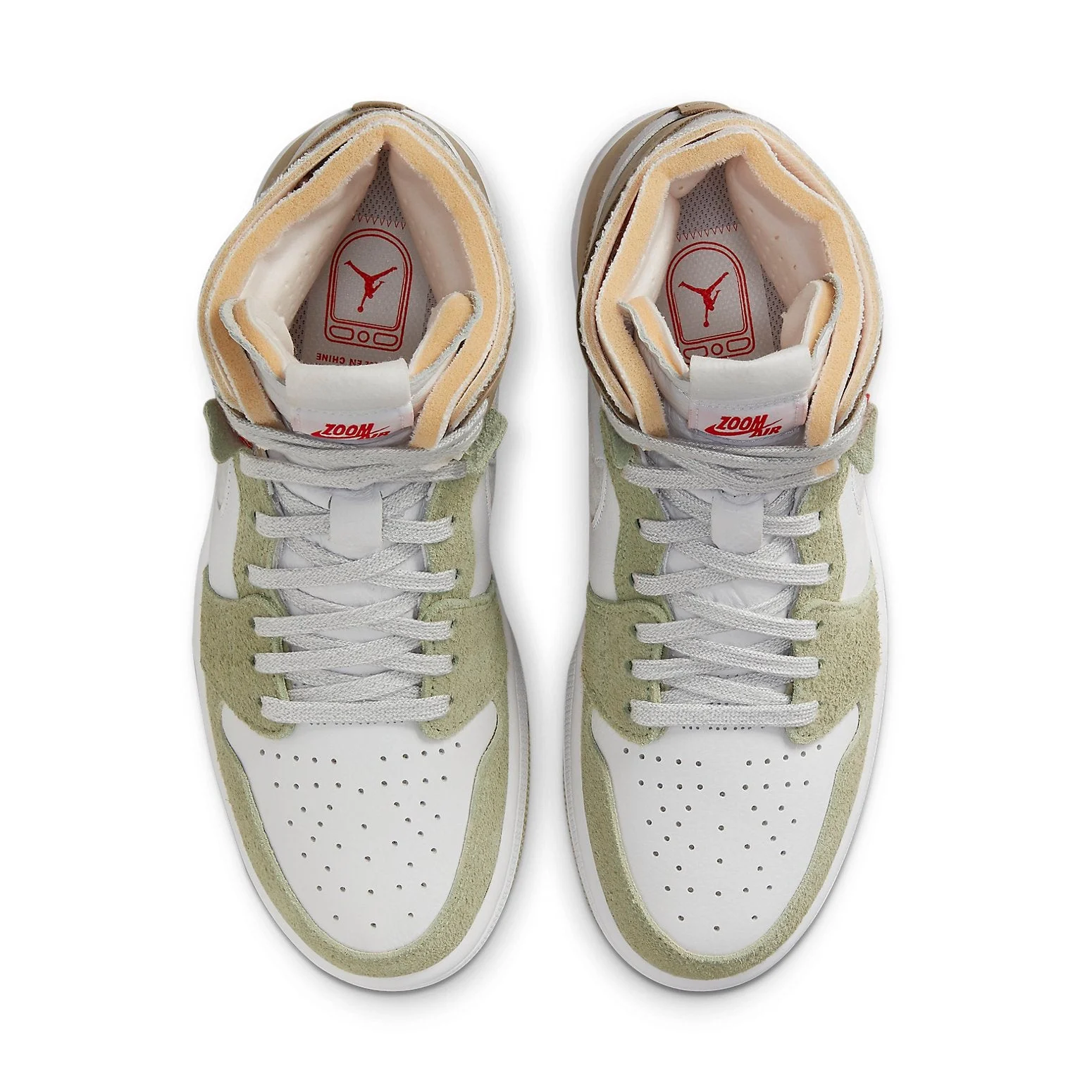 (WMNS) Air Jordan 1 High Zoom Comfort ‘Olive Aura’ CT0979-102 - 图片 3