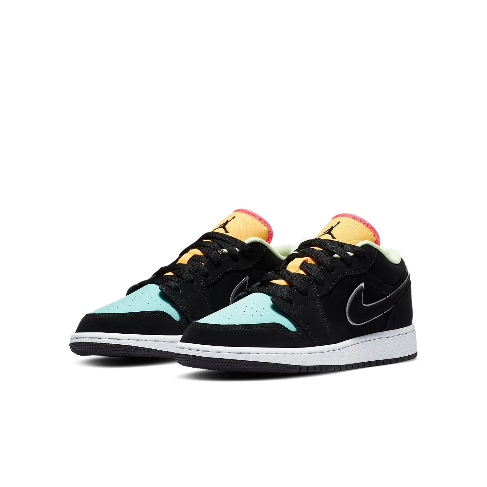 Alternative view of (GS) Air Jordan 1 Low SE ‘Aurora Green’ CV9844-013