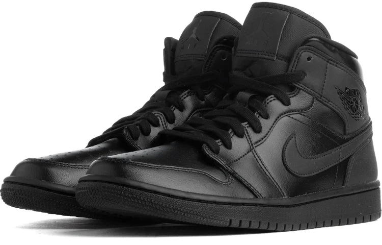 Alternative view of (WMNS) Air Jordan 1 Mid ‘Triple Black’ BQ6472-012