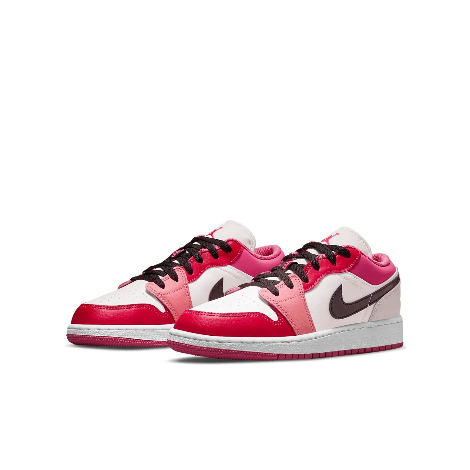 Alternative view of (GS) Air Jordan 1 Low ‘White Pinksicle’ 553560-162