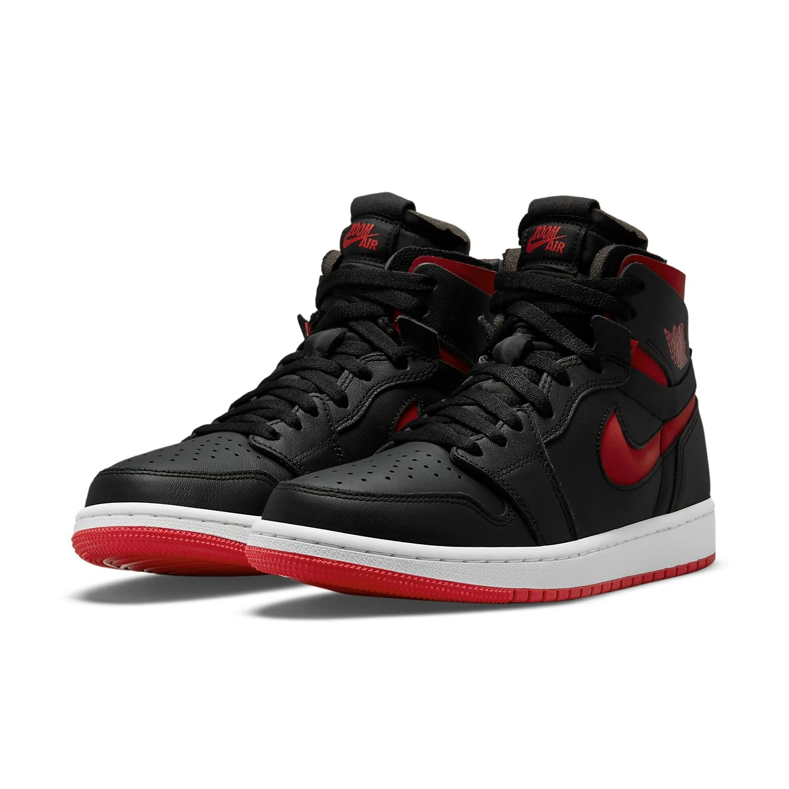 Alternative view of (WMNS) Air Jordan 1 High Zoom Comfort ‘Black University Red’ CT0979-006