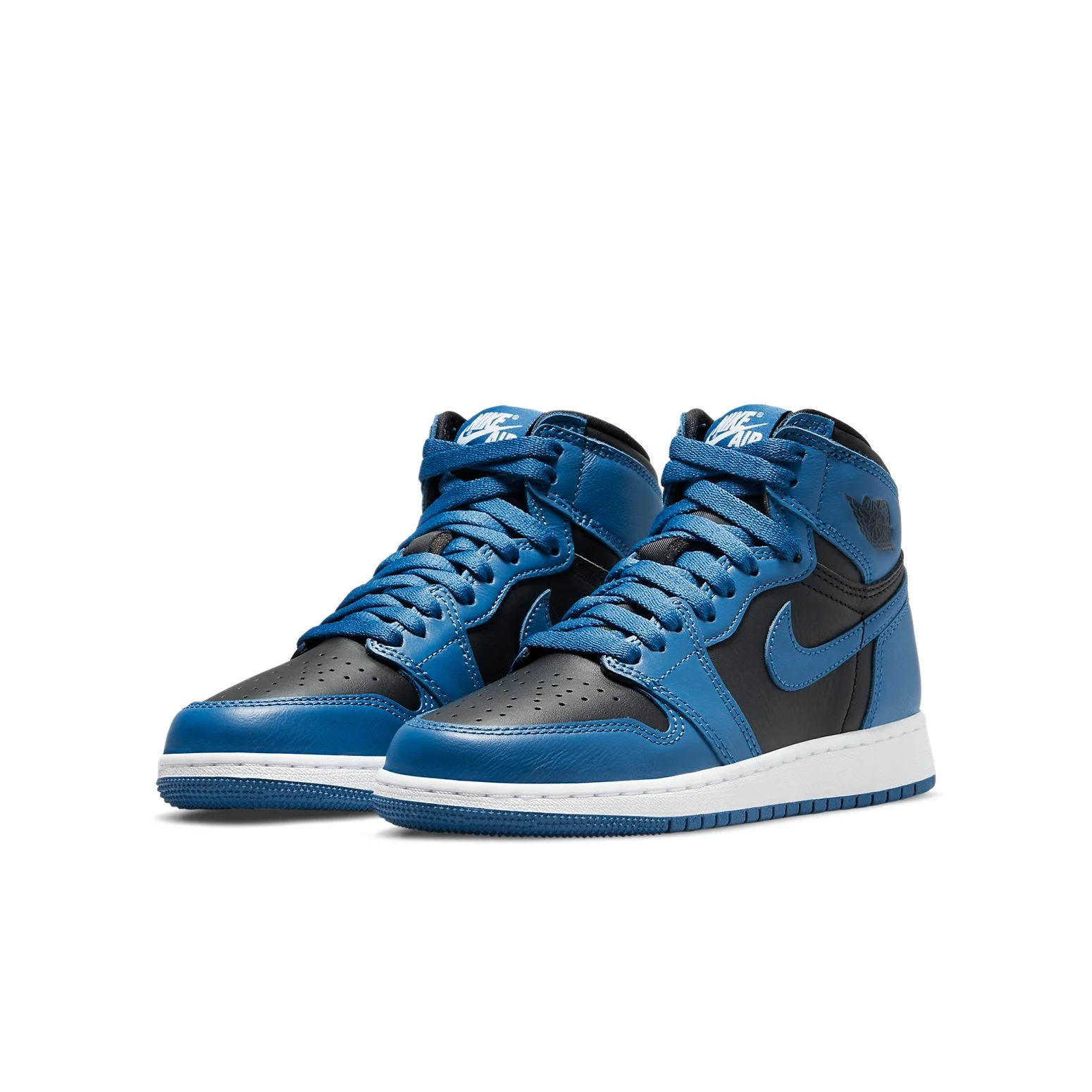 Alternative view of (GS) Air Jordan 1 Retro High OG ‘Dark Marina Blue’ 575441-404