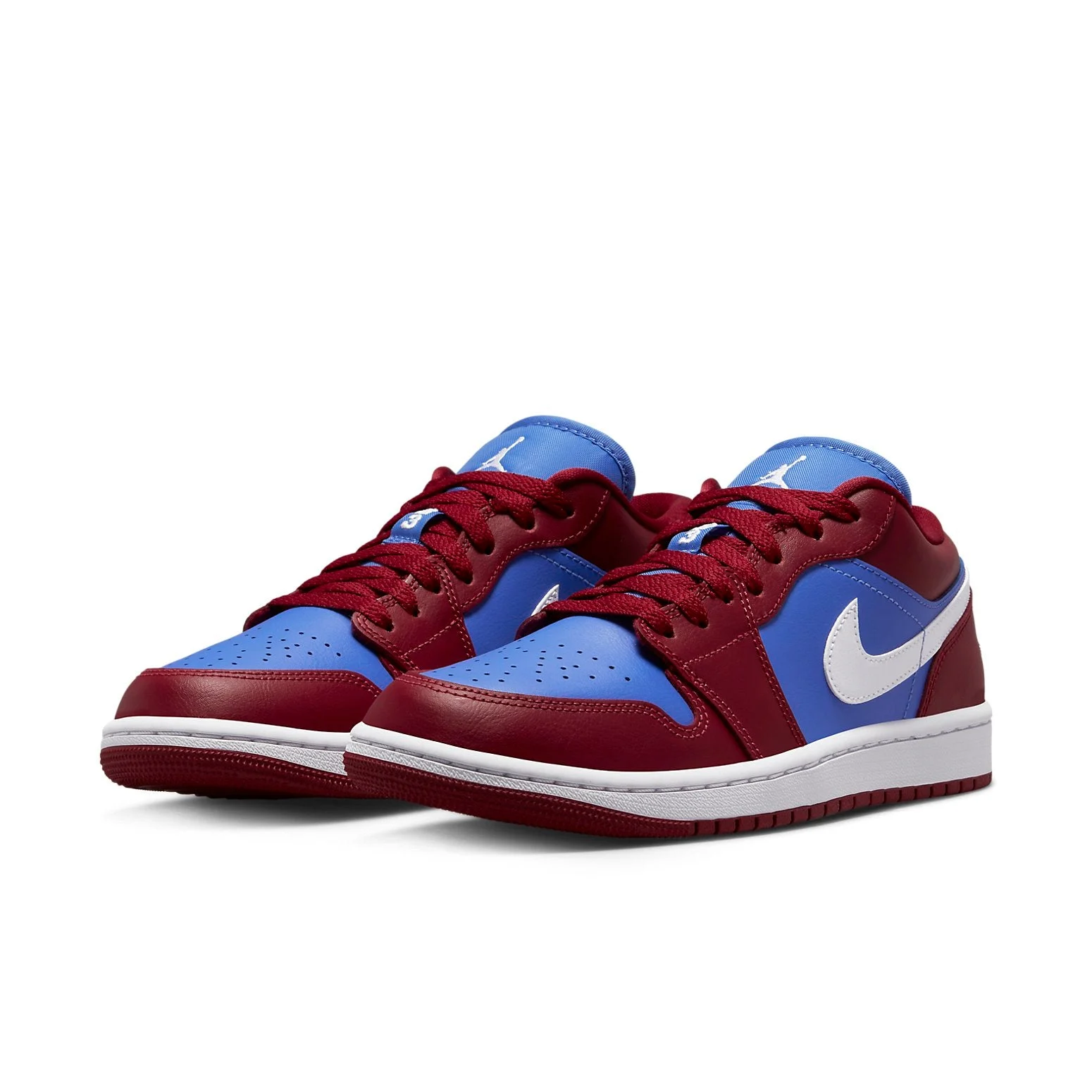 Alternative view of (WMNS) Air Jordan 1 Low ‘Deep Red Blue’ DC0774-604