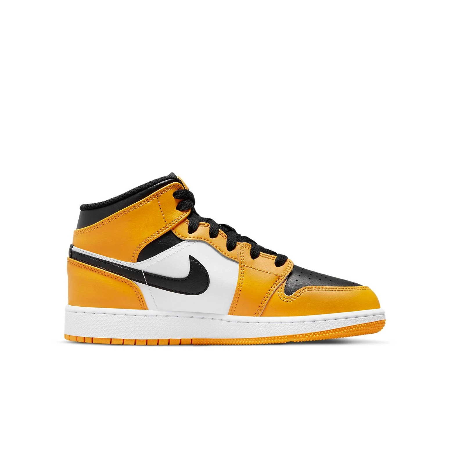 (GS) Air Jordan 1 Mid ‘Reverse Yellow Toe’ 554725-701