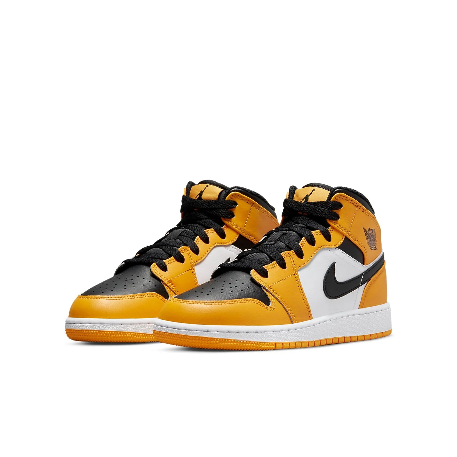 Alternative view of (GS) Air Jordan 1 Mid ‘Reverse Yellow Toe’ 554725-701