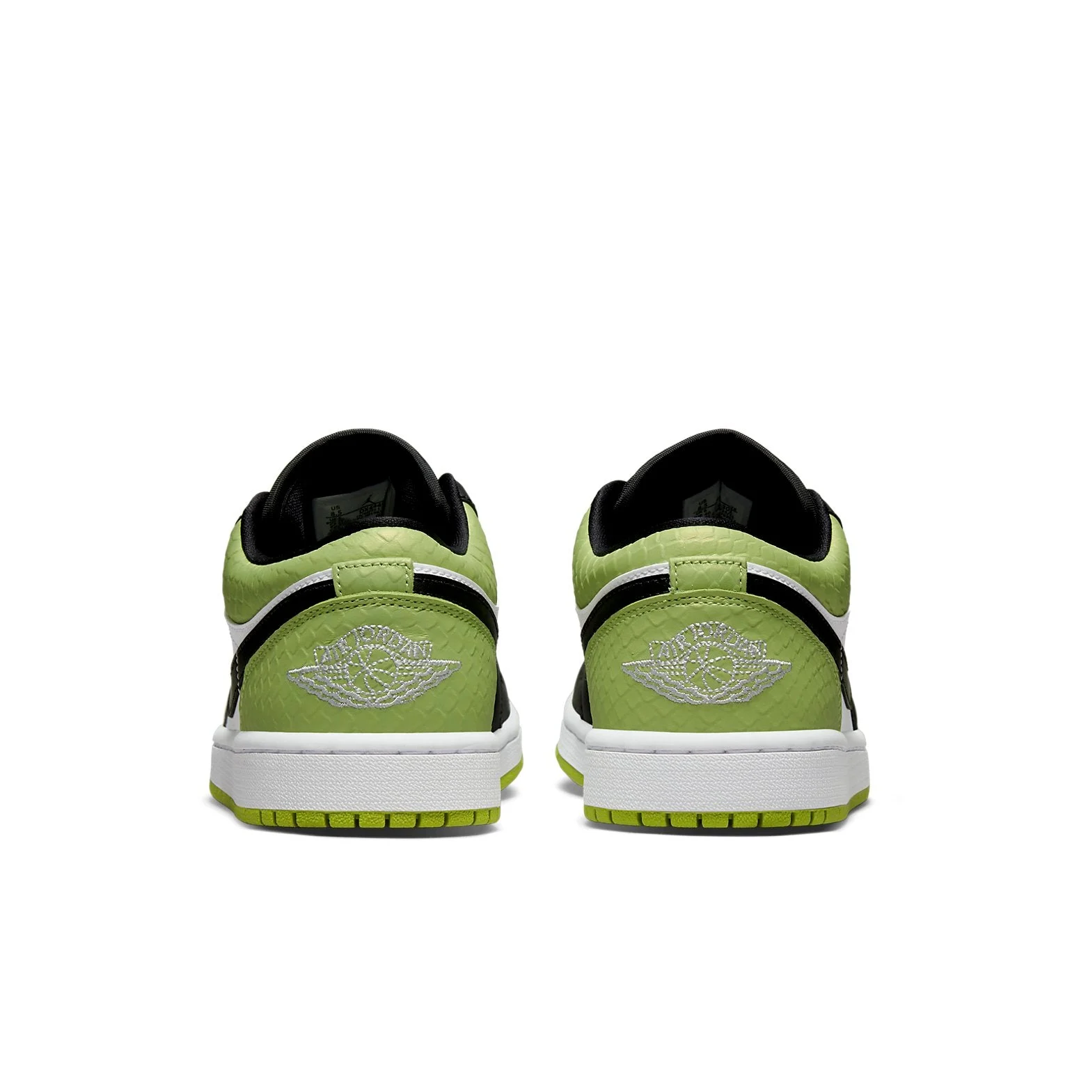 (WMNS) Air Jordan 1 Low SE ‘Vivid Green Snakeskin’ DX4446-301 - Image 4