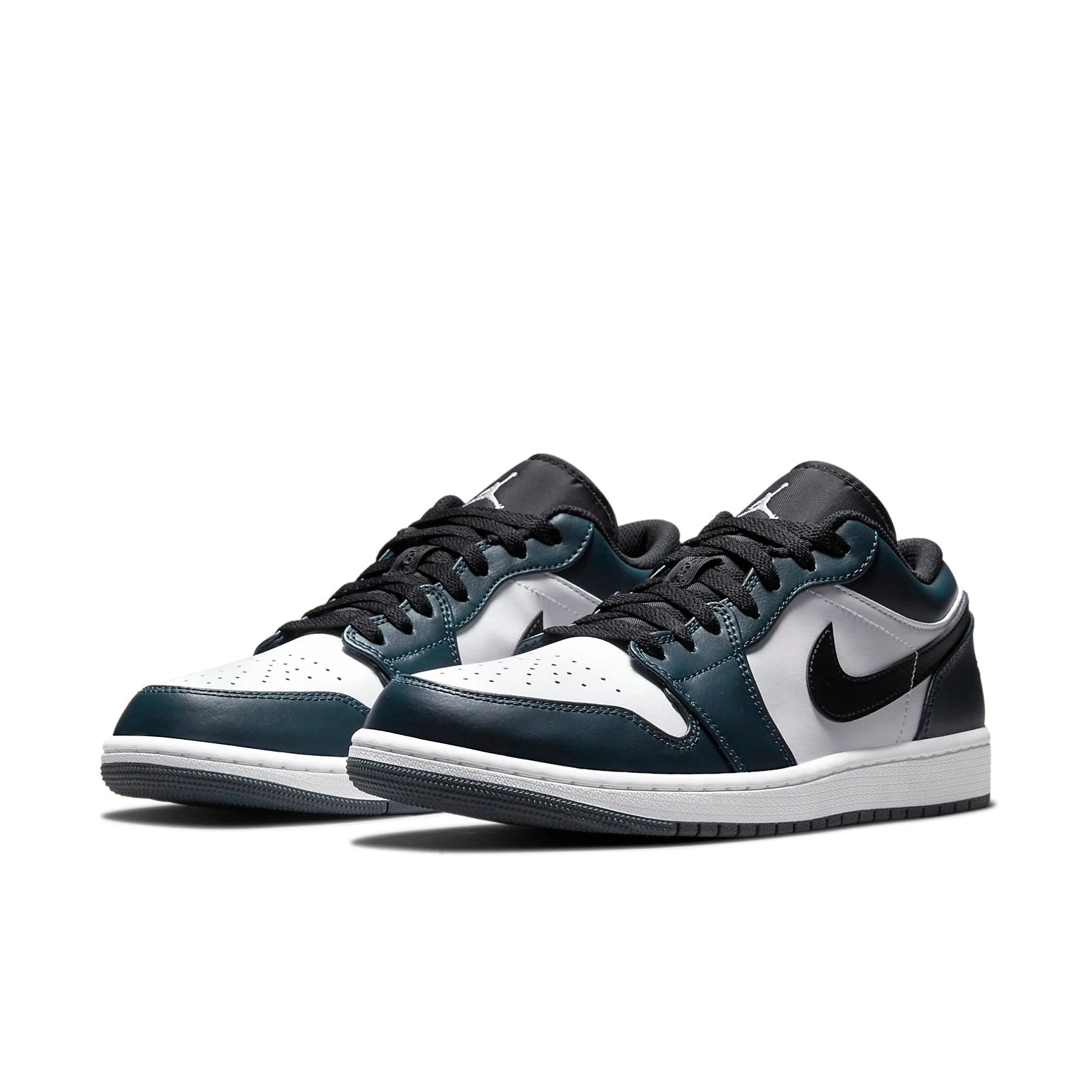 Alternative view of Air Jordan 1 Low ‘Dark Teal’ 553558-411
