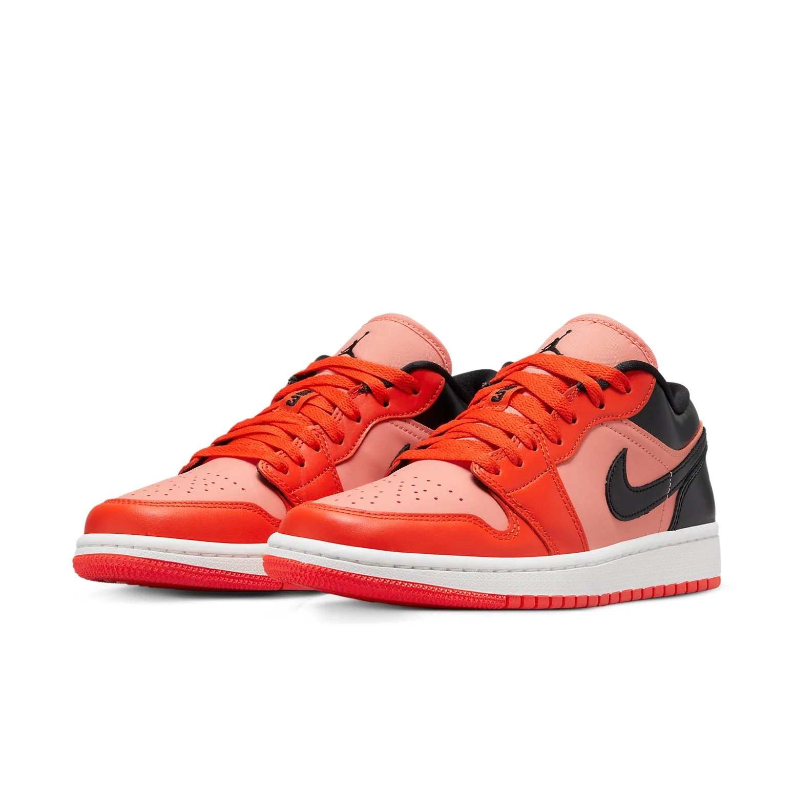 Alternative view of (WMNS) Air Jordan 1 Low SE ‘Rush Orange Black’ DM3379-600