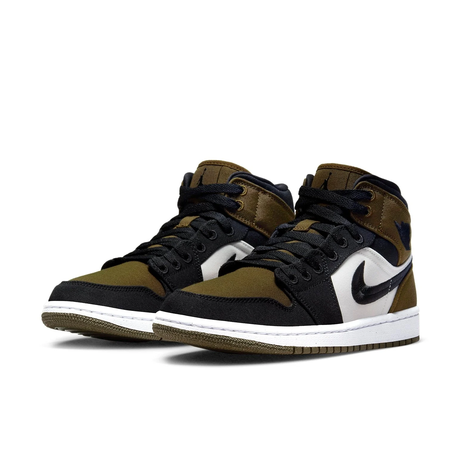 Alternative view of (WMNS) Air Jordan 1 Mid SE ‘Olive Toe’ DV0427-301