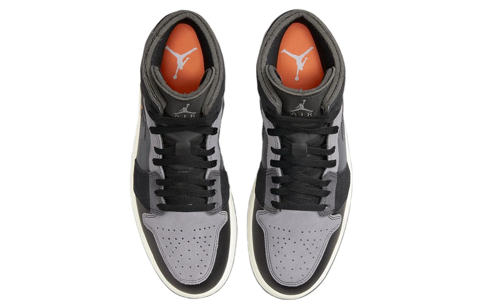 Air Jordan 1 Mid SE Craft ‘Inside Out – Black’ DM9652-001 - 图片 3