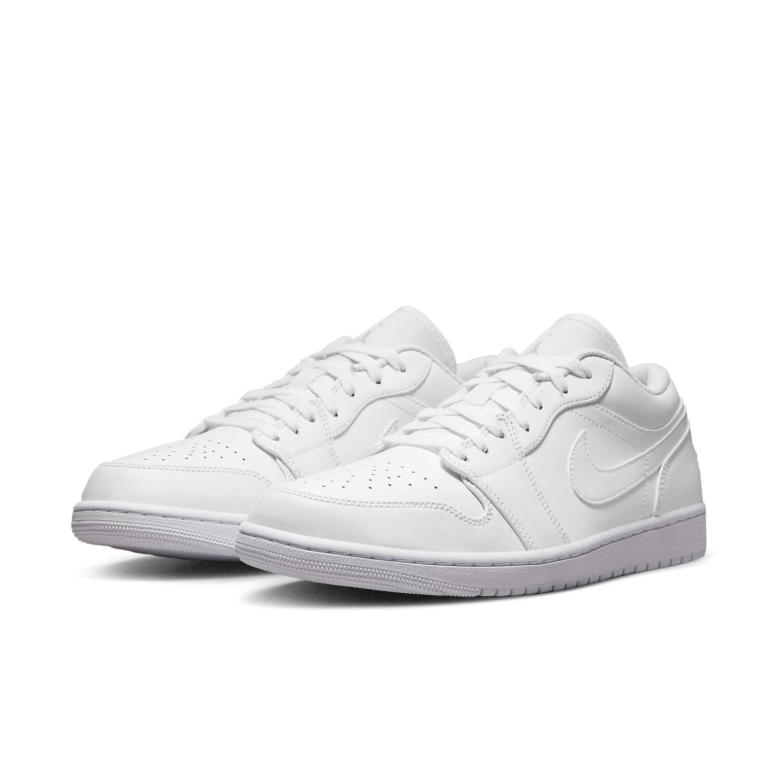 Alternative view of Air Jordan 1 Low ‘Triple White’ 2022 553558-136