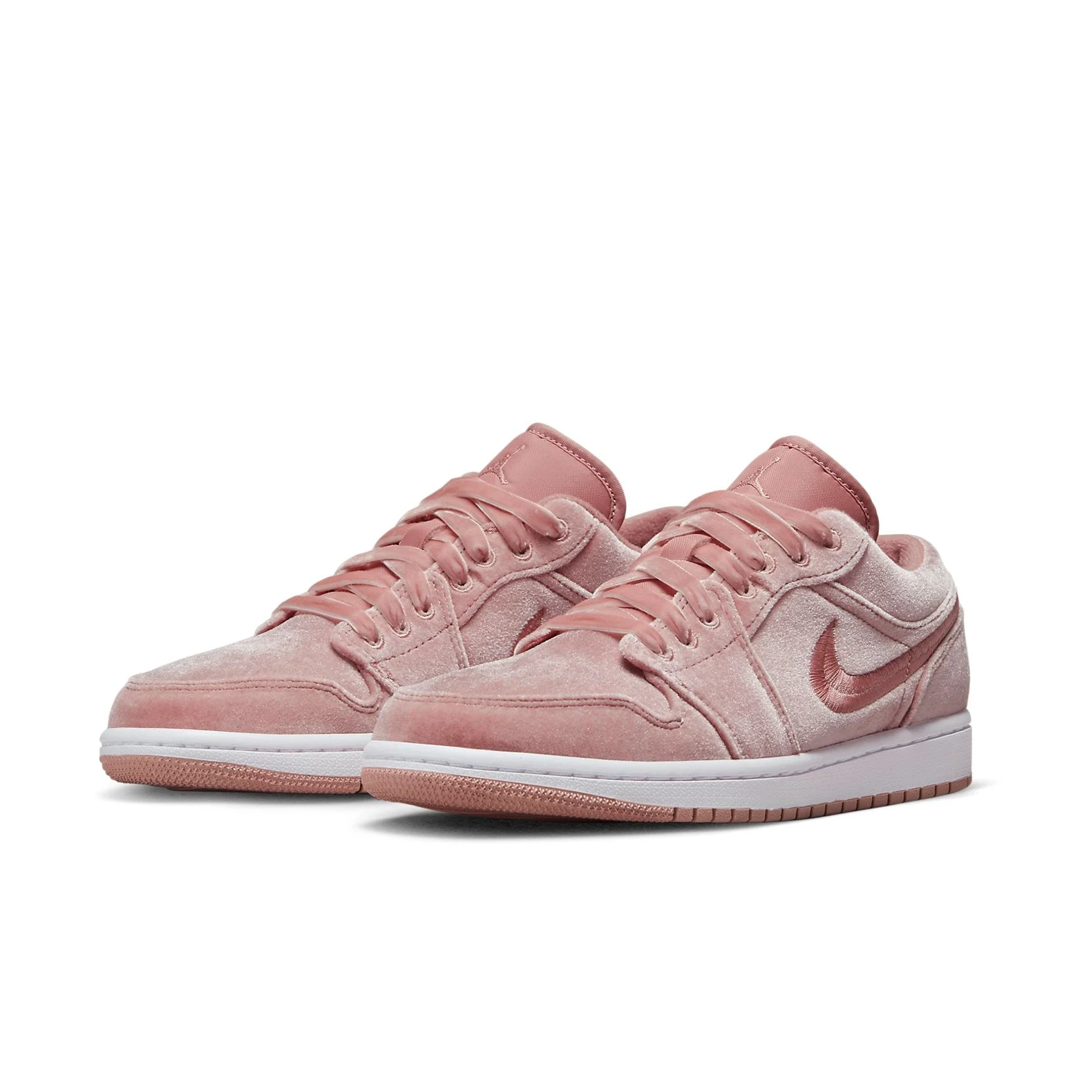 Alternative view of (WMNS) Air Jordan 1 Low SE ‘Pink Velvet’ DQ8396-600