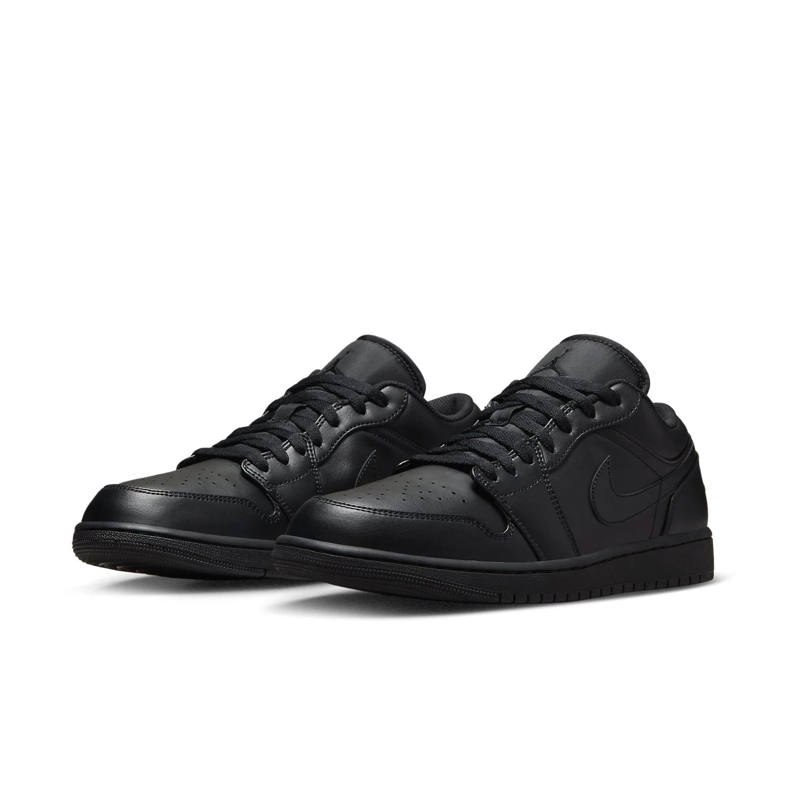 Alternative view of Air Jordan 1 Low ‘Triple Black’ 2022 553558-093