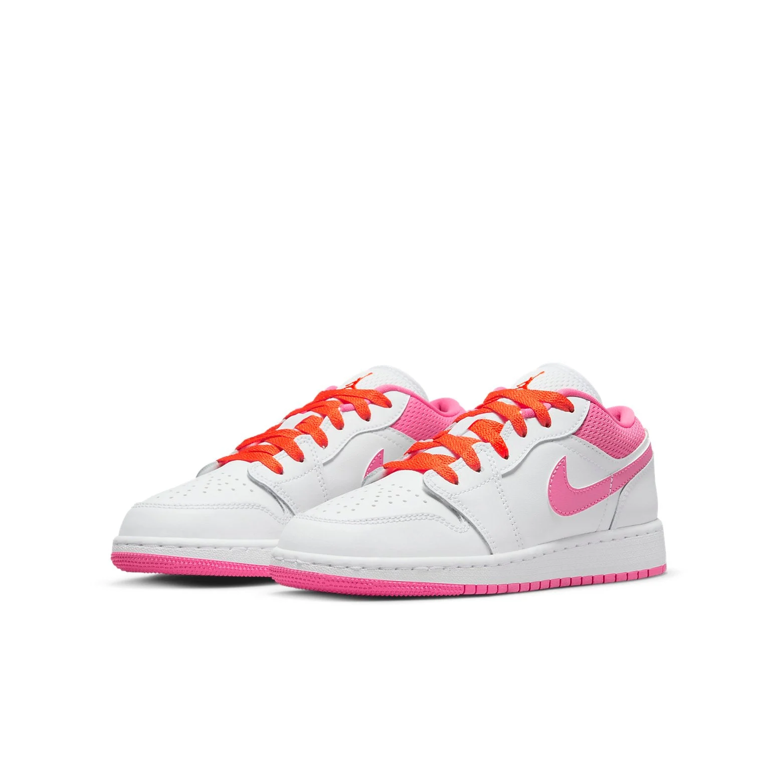 Alternative view of (GS) Air Jordan 1 Low ‘Pinksicle White’ DR9498-168