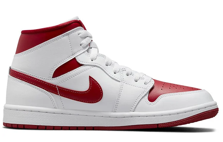 Air Jordan 1 Mid ‘University Red White’ 554724-161
