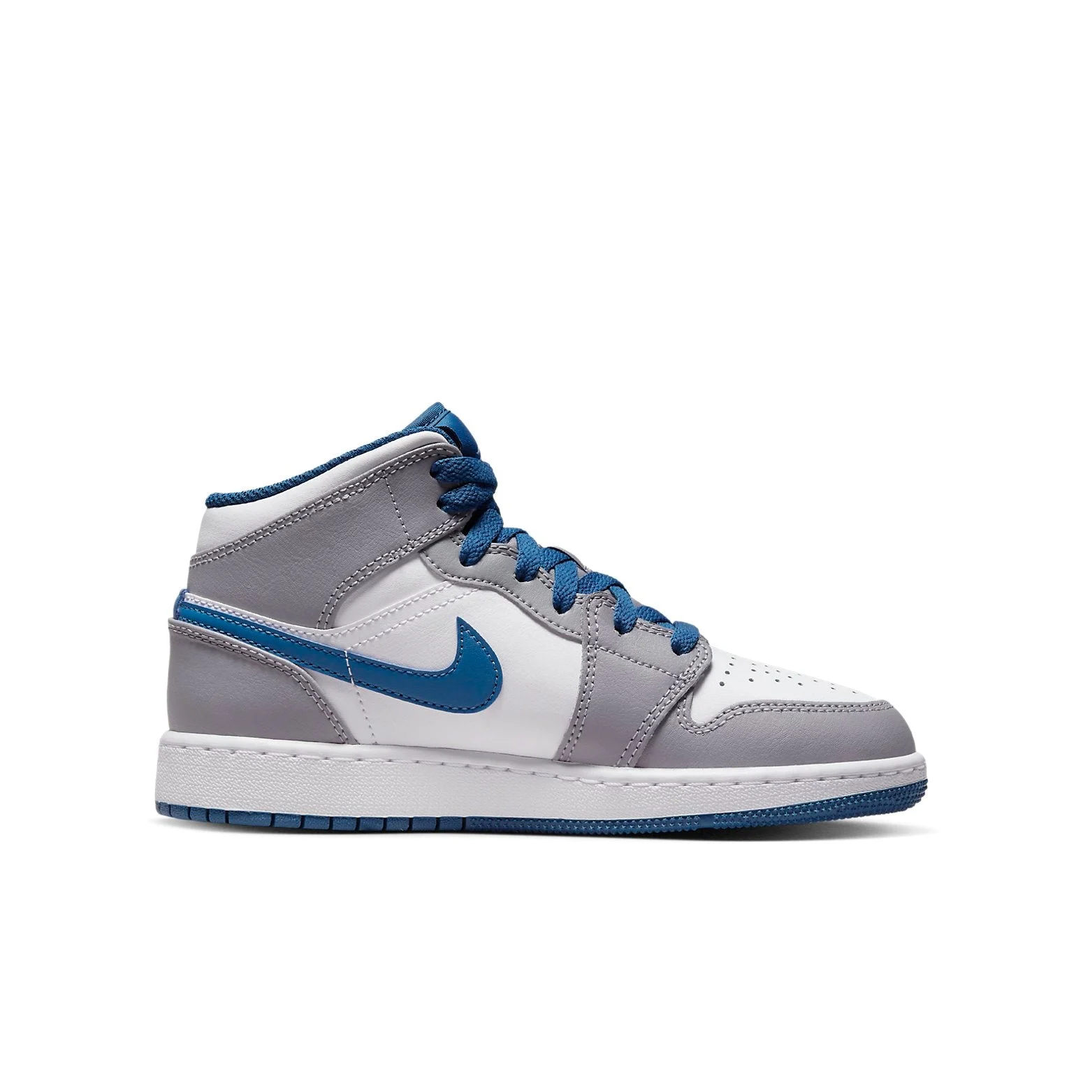 (GS) Air Jordan 1 Mid ‘Cement True Blue’ DQ8423-014