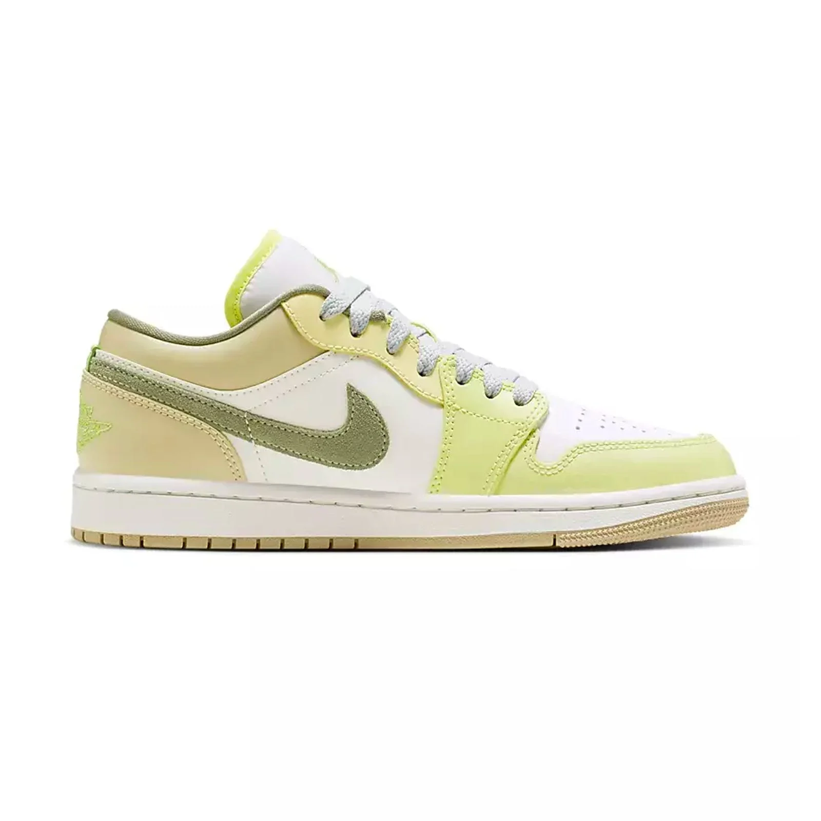 (WMNS) Air Jordan 1 Low ‘Sail Oil Green Light Lemon’ FD9906-131