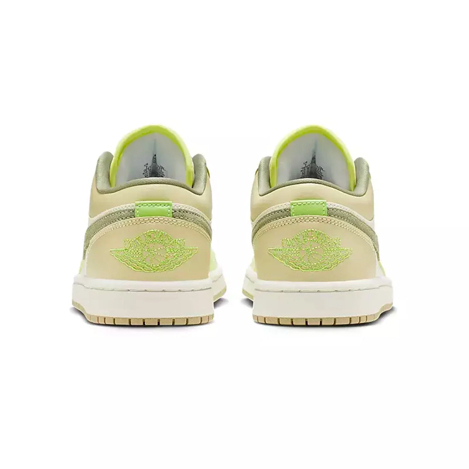 (WMNS) Air Jordan 1 Low ‘Sail Oil Green Light Lemon’ FD9906-131 - 图片 3