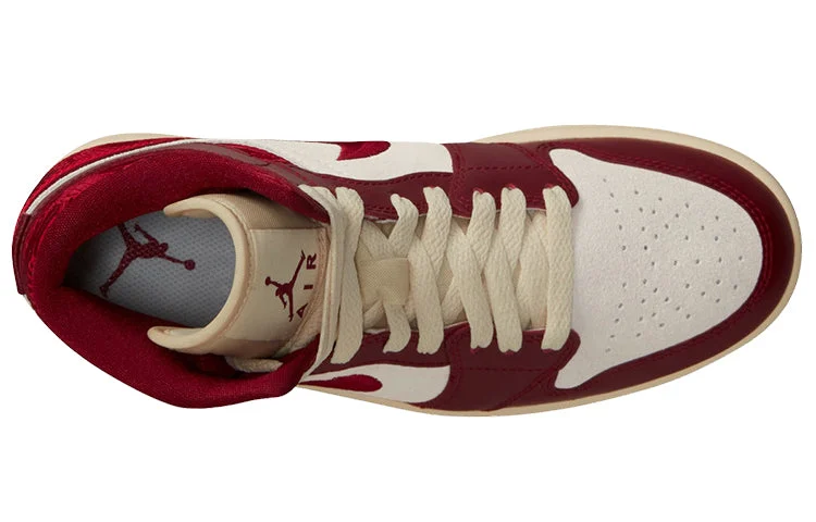 Alternative view of (WMNS) Air Jordan 1 Mid SE ‘Red Cream’ DZ2820-601