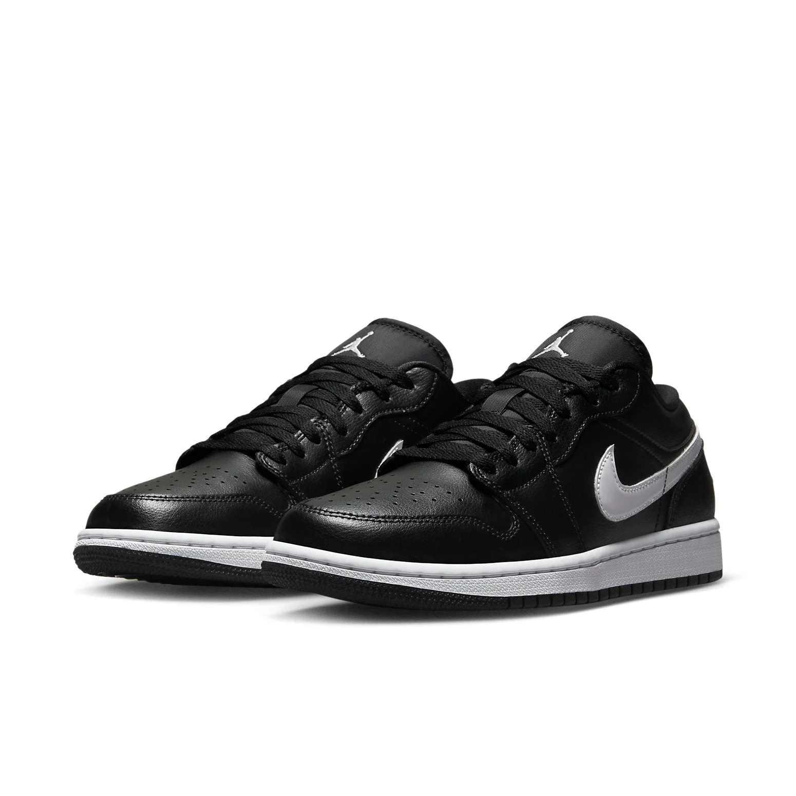 Alternative view of (WMNS) Air Jordan 1 Low ‘Black White’ DV0990-001