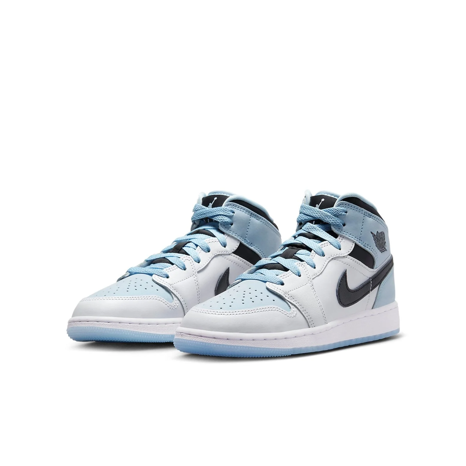 Alternative view of (GS) Air Jordan 1 Mid SE ‘Ice Blue’ DV1337-104