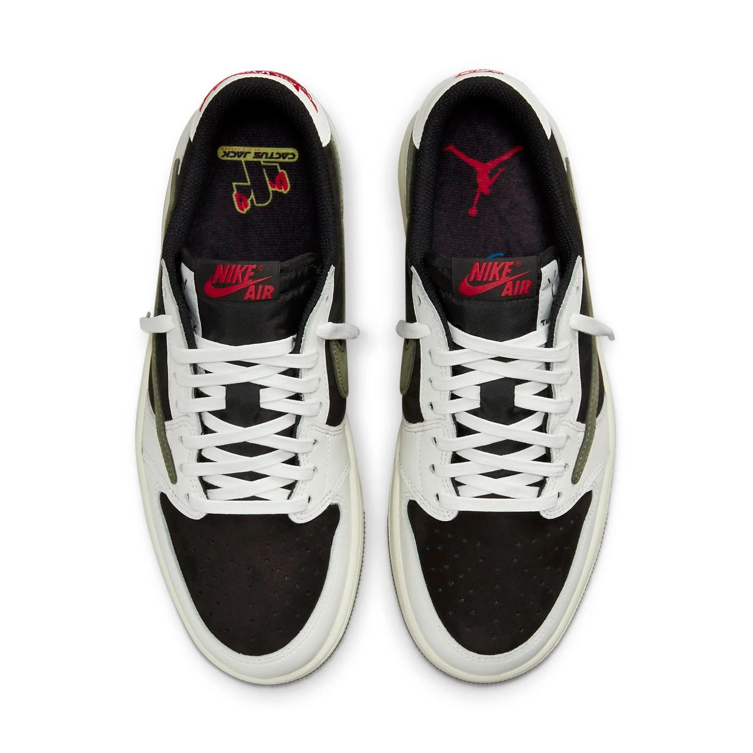 Alternative view of (WMNS) Air Jordan 1 Retro Low OG SP x Travis Scott ‘Medium Olive’ DZ4137-106