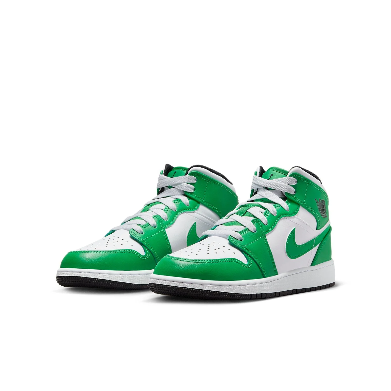 Alternative view of (GS) Air Jordan 1 Mid ‘Lucky Green’ DQ8423-301