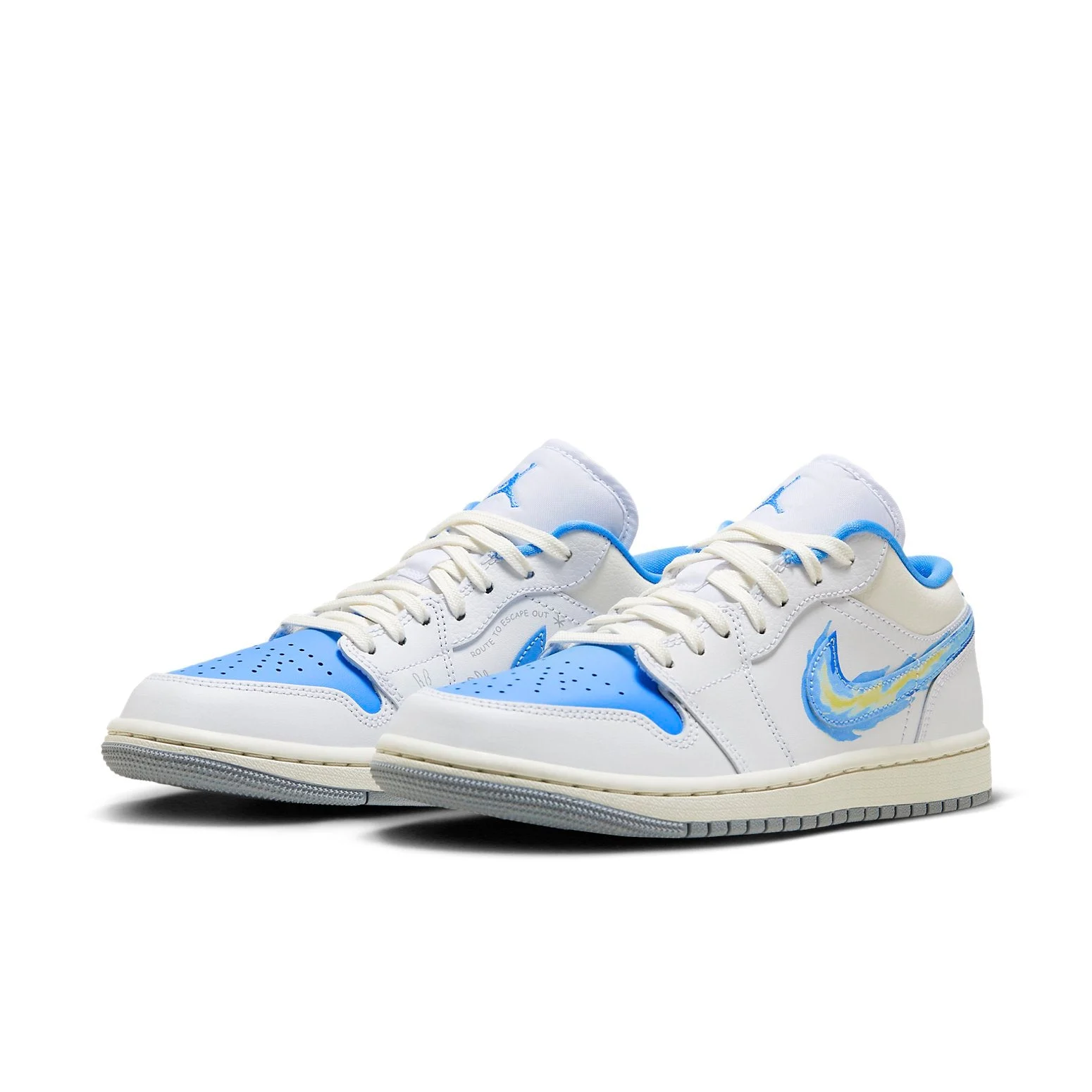 Alternative view of (WMNS) Air Jordan 1 Low SE ‘Flame Swoosh’ FJ7219-441