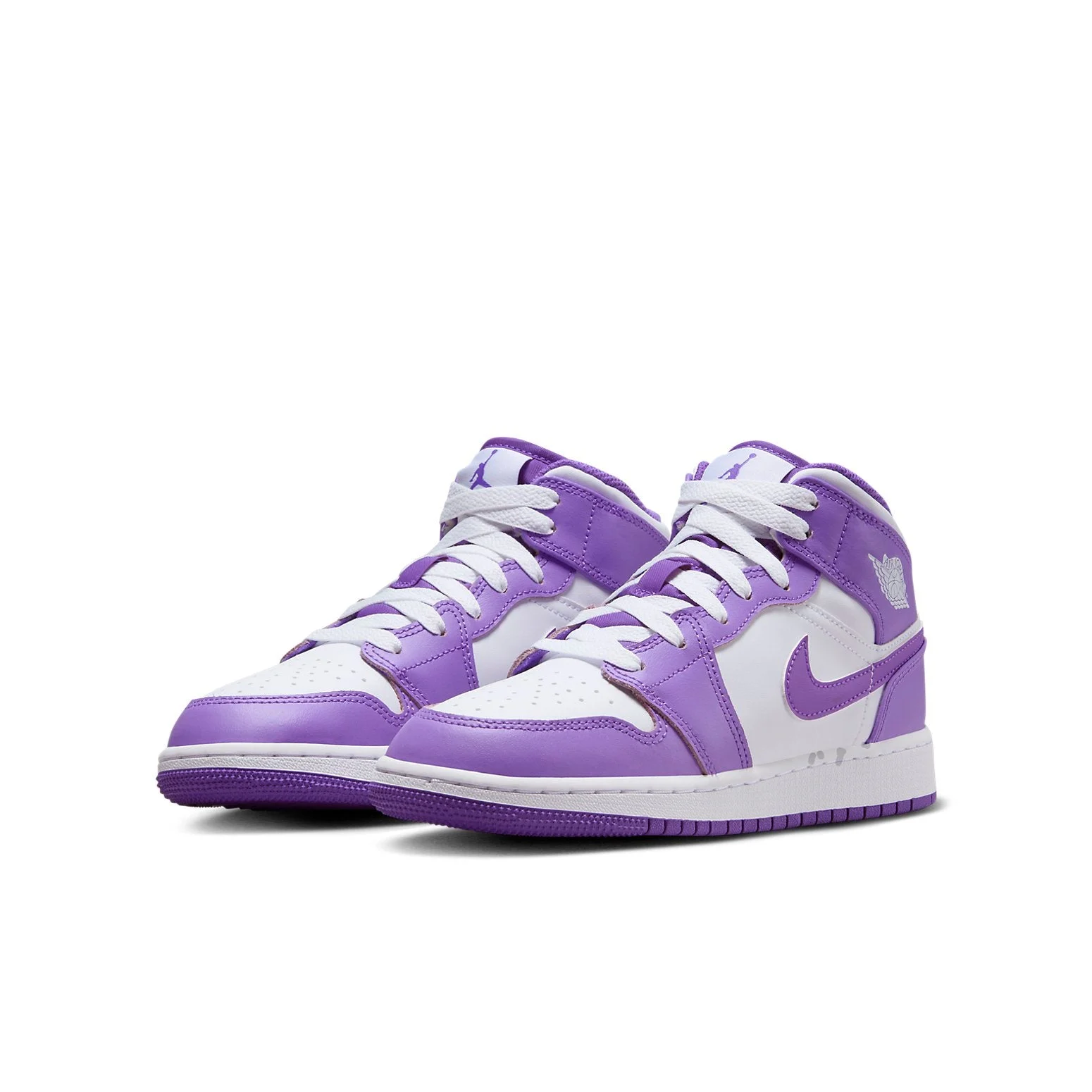 Alternative view of (GS) Air Jordan 1 Mid ‘Purple Venom’ DQ8423-511