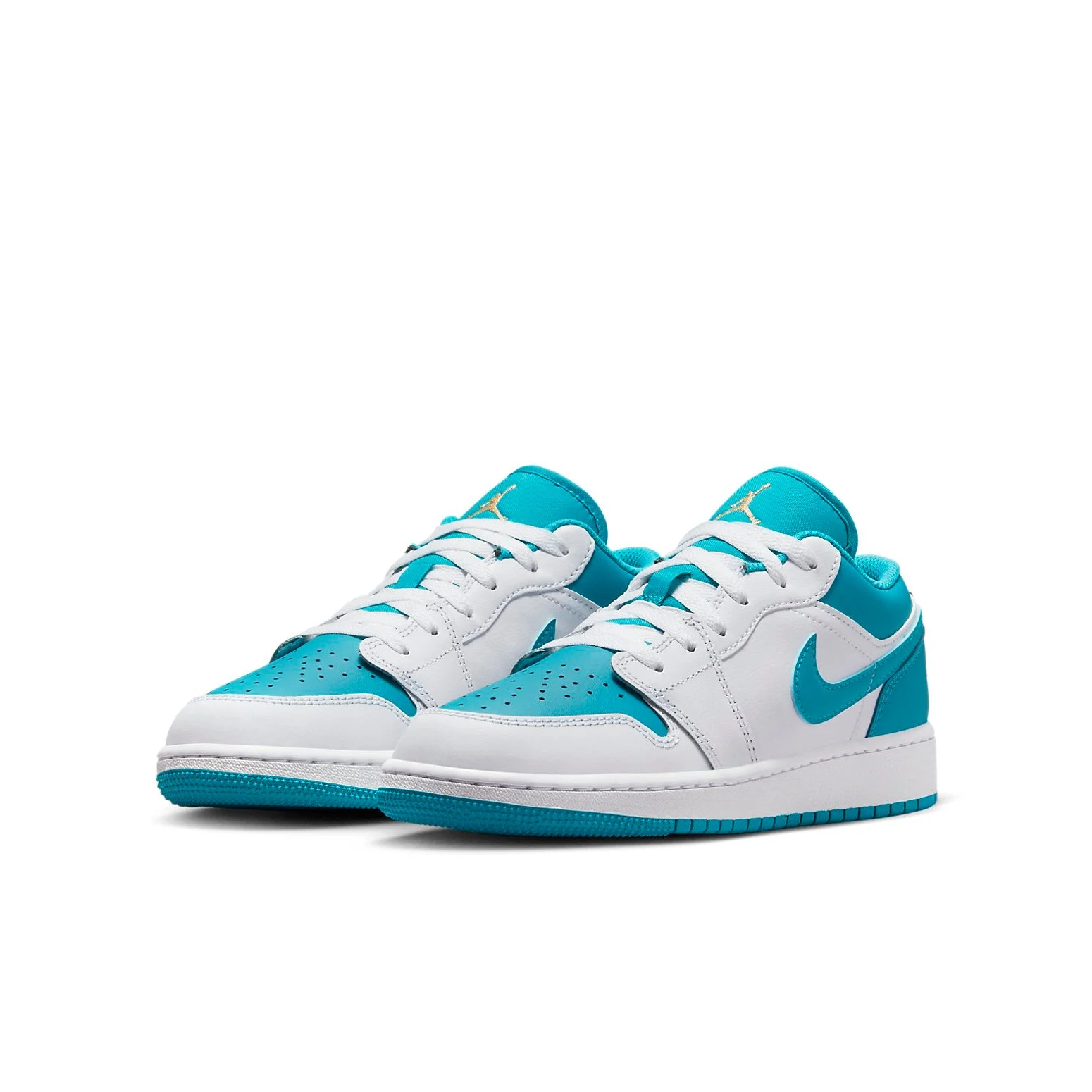 Alternative view of (GS) Air Jordan 1 Low ‘Aquatone’ 553560-174