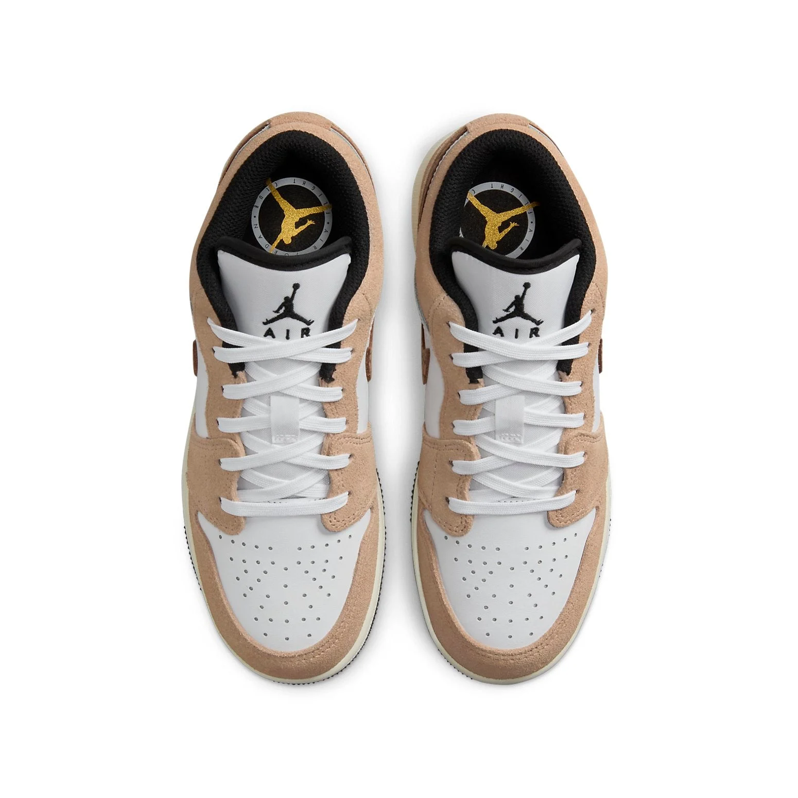 Alternative view of (GS) Air Jordan 1 Low SE ‘Brown Elephant’ DZ5368-201
