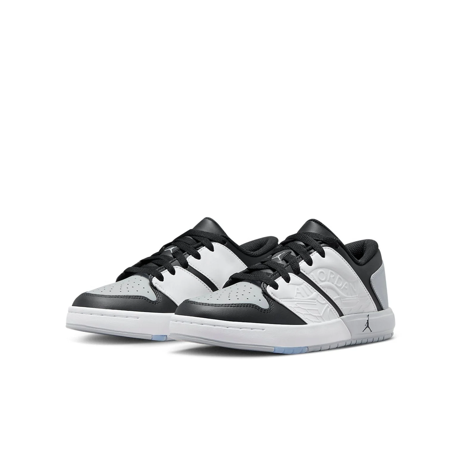 Alternative view of (GS) Air Jordan Nu Retro 1 Low ‘Black Light Smoke Grey’ FB4412-106