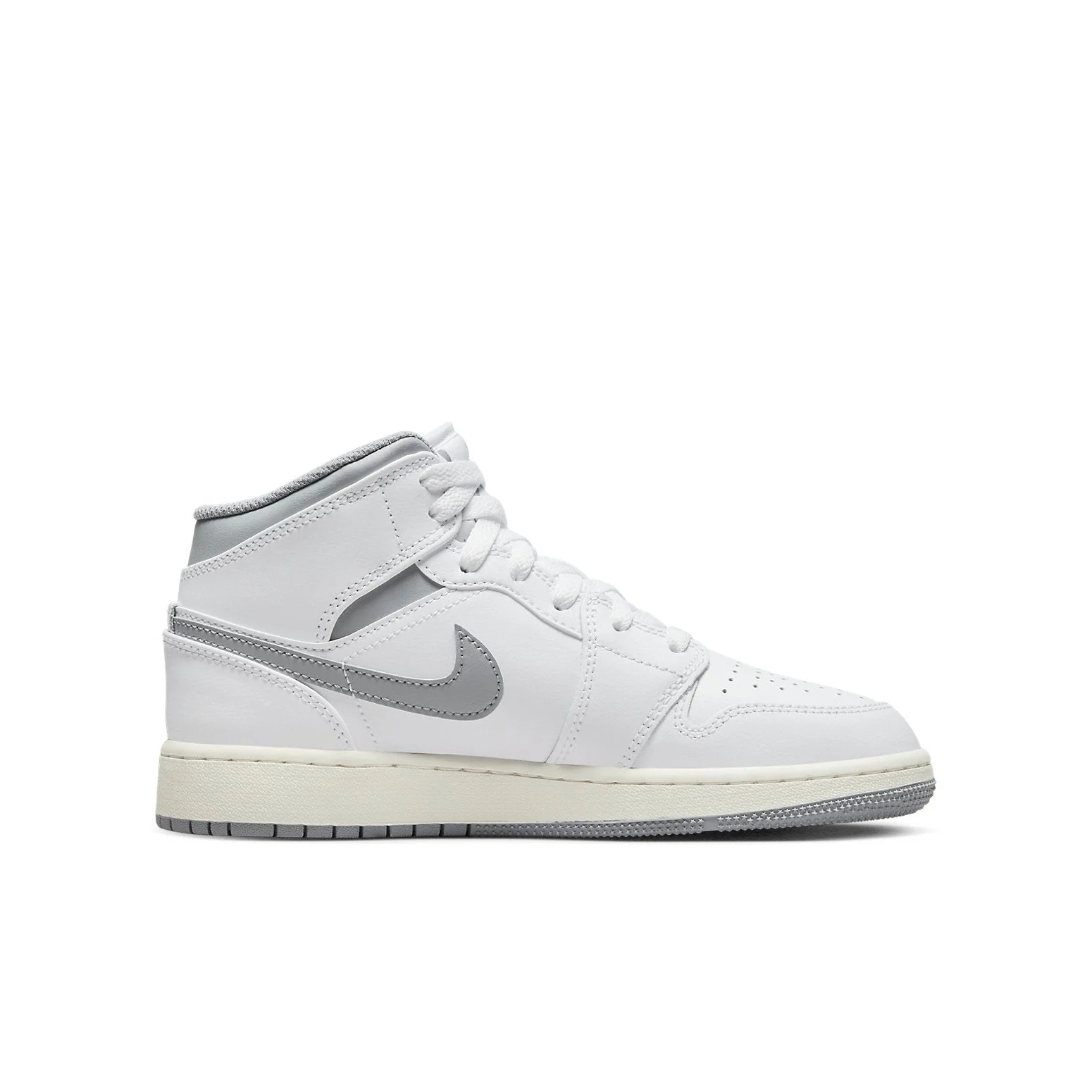 (GS) Air Jordan 1 Mid ‘Neutral Grey’ 554725-135