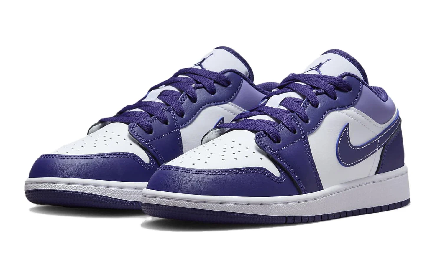 Alternative view of (GS) Air Jordan 1 Low ‘Sky J Purple’ 553560-515