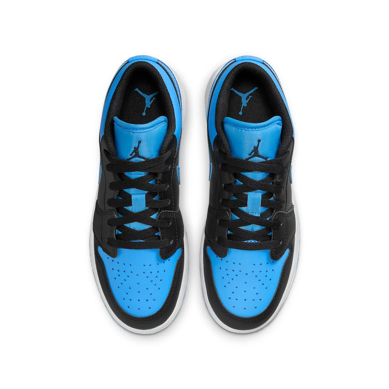 Alternative view of (GS) Air Jordan 1 Low ‘Black University Blue’ 553560-041