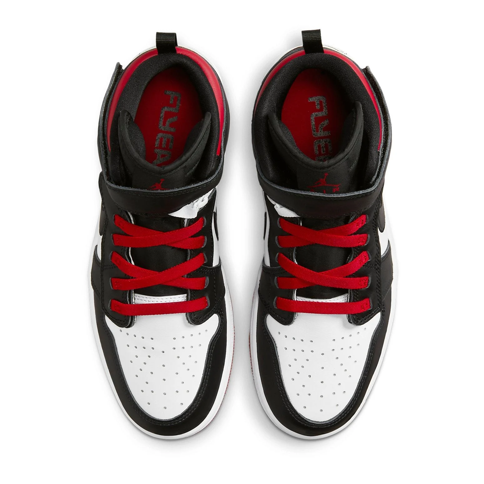 Alternative view of Air Jordan 1 HI Flyease ‘Black Gym Red White’ CQ3835-106