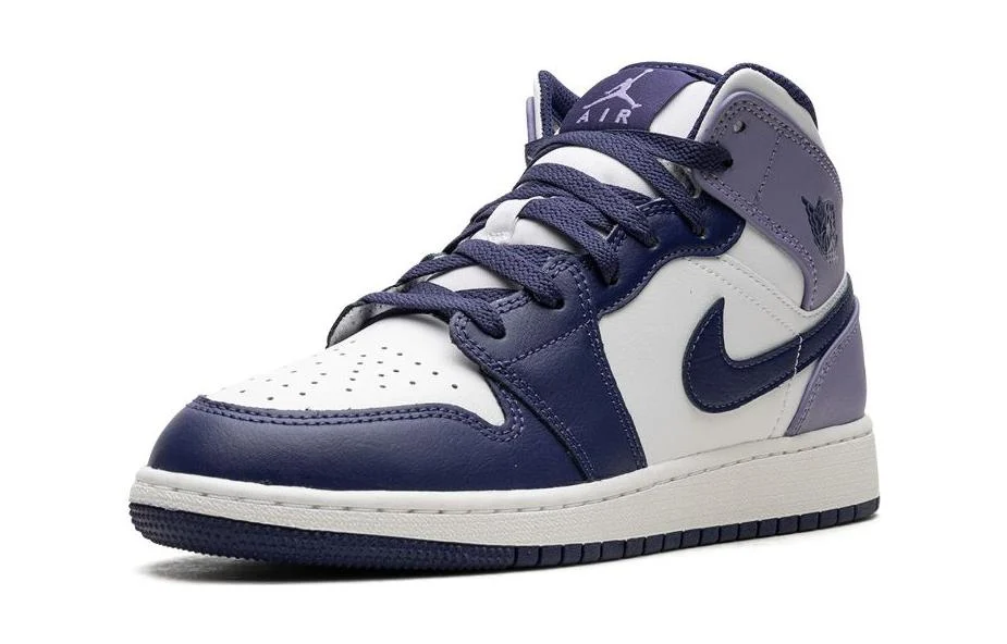 Alternative view of (GS) Air Jordan 1 Mid ‘Sky J Purple’ DQ8423-515