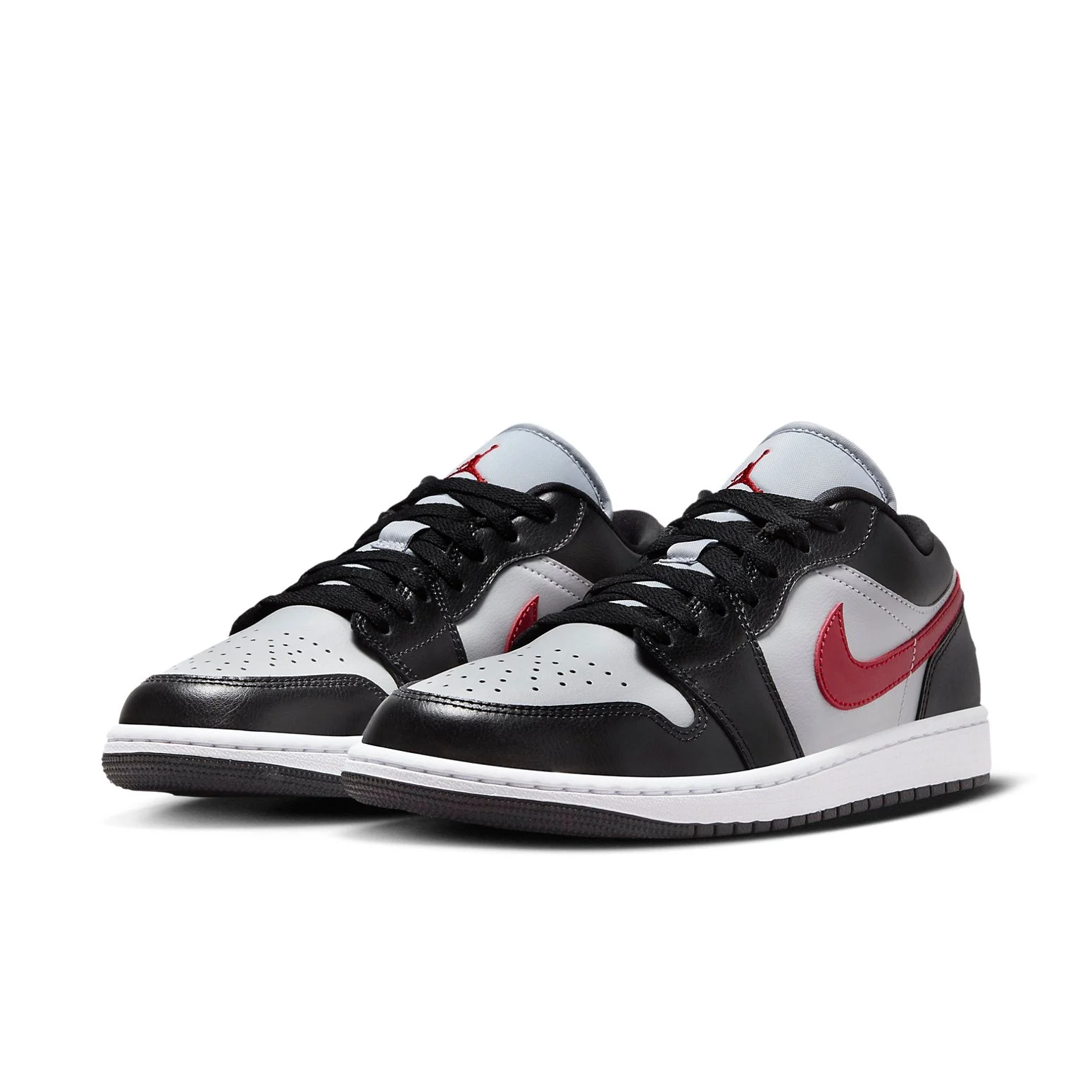 Alternative view of (WMNS) Air Jordan 1 Low ‘Wolf Grey Gym Red’ DC0774-062