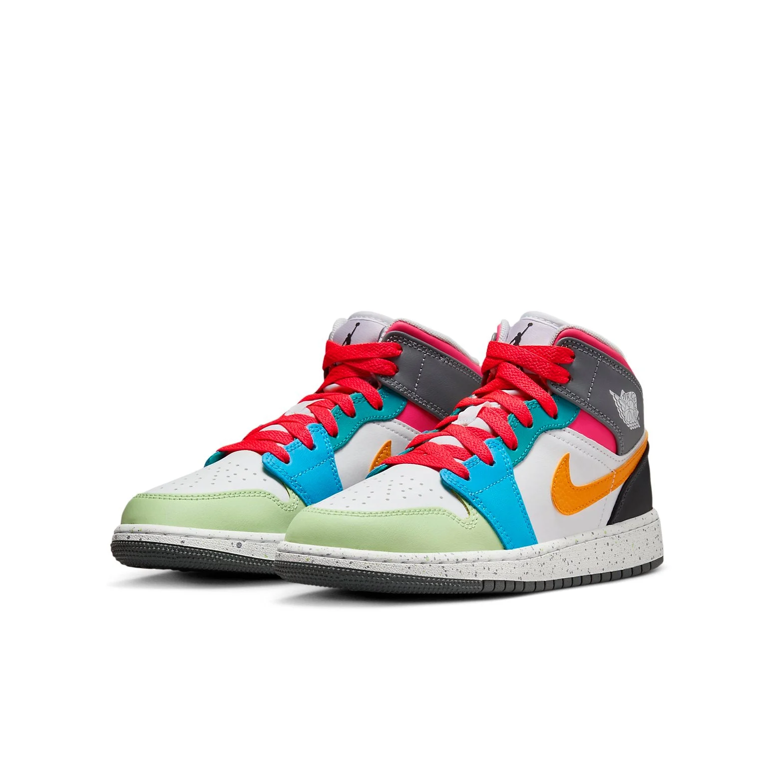 Alternative view of (GS) Air Jordan 1 Mid ‘Multi-Color’ FN1190-100