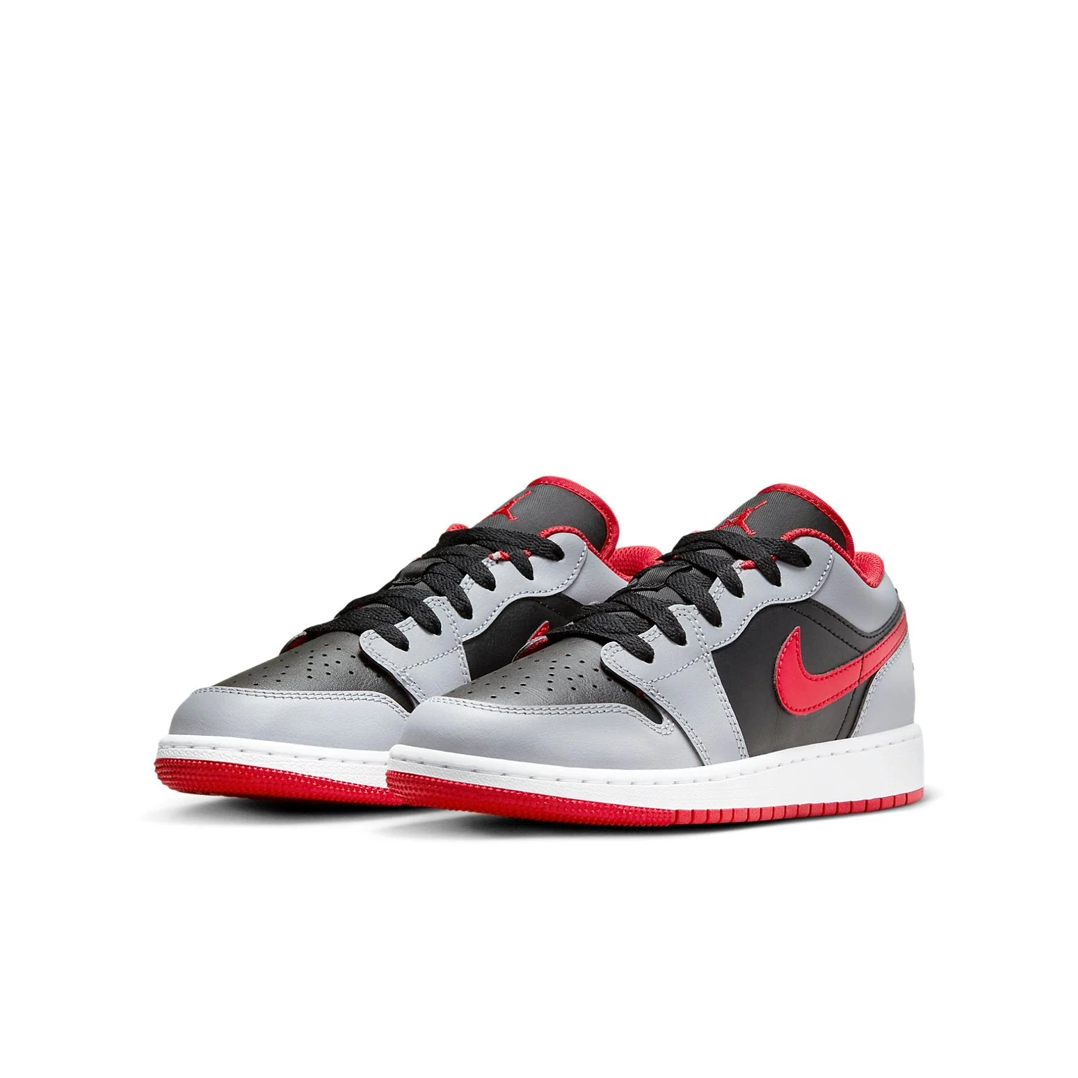 Alternative view of (GS) Air Jordan 1 ‘Cement Grey White Fire Red’ 553560-060