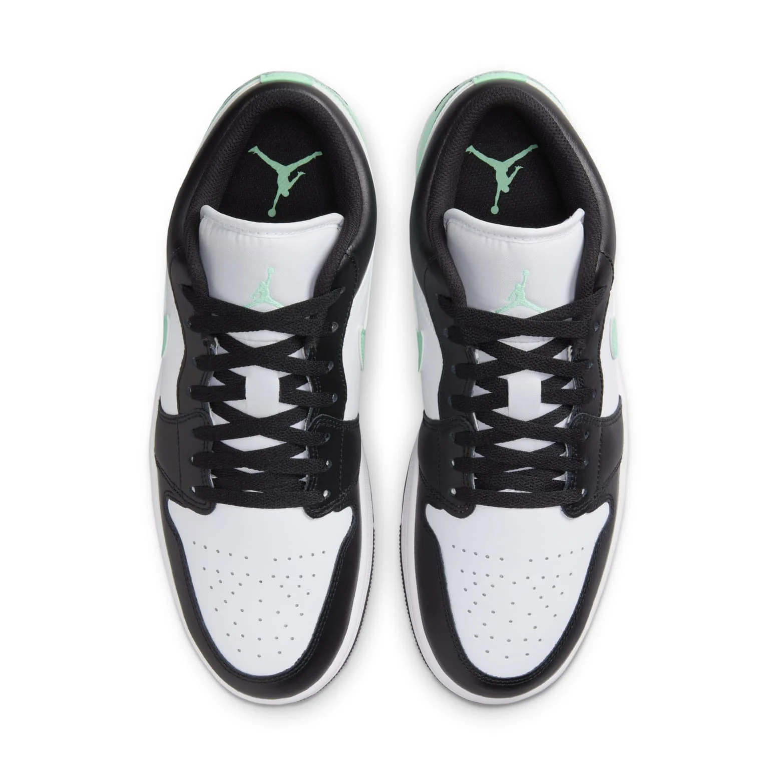 Alternative view of Air Jordan 1 Low ‘Green Glow’ 553558-131