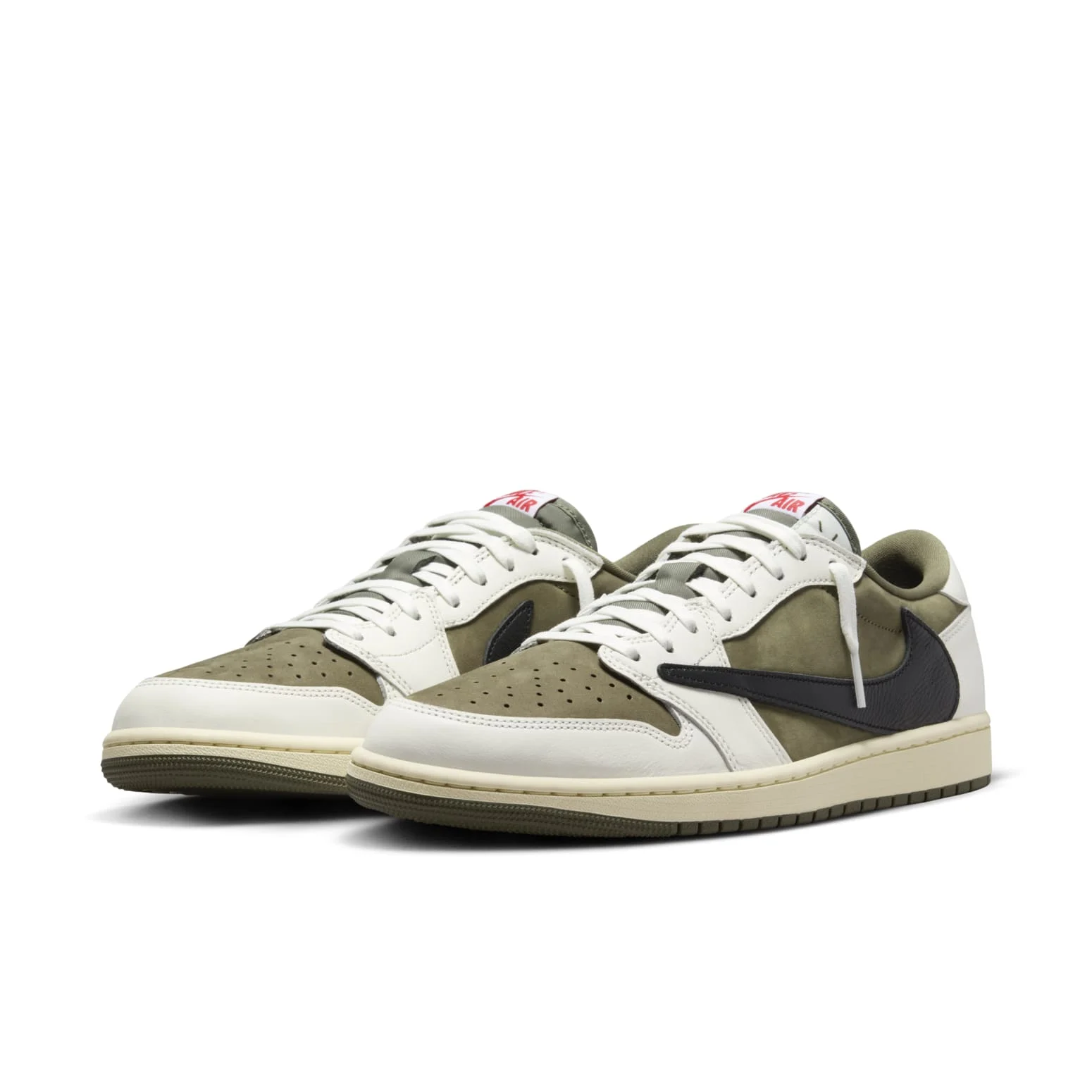 Alternative view of Air Jordan 1 Retro Low OG SP x Travis Scott ‘Medium Olive’ DM7866-200