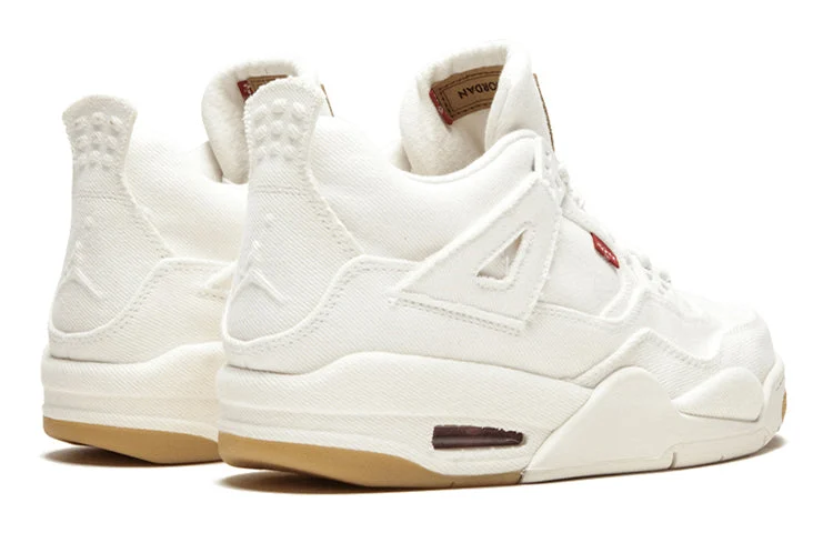 Air Jordan 4 Retro x Levi’s ‘White Denim’ AQ9103-100 - 图片 3